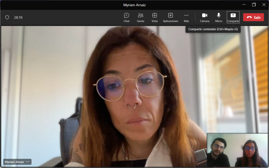 Another one of the PREDIFs piloting meeting, online. This picture is a screenshot of the videocall.